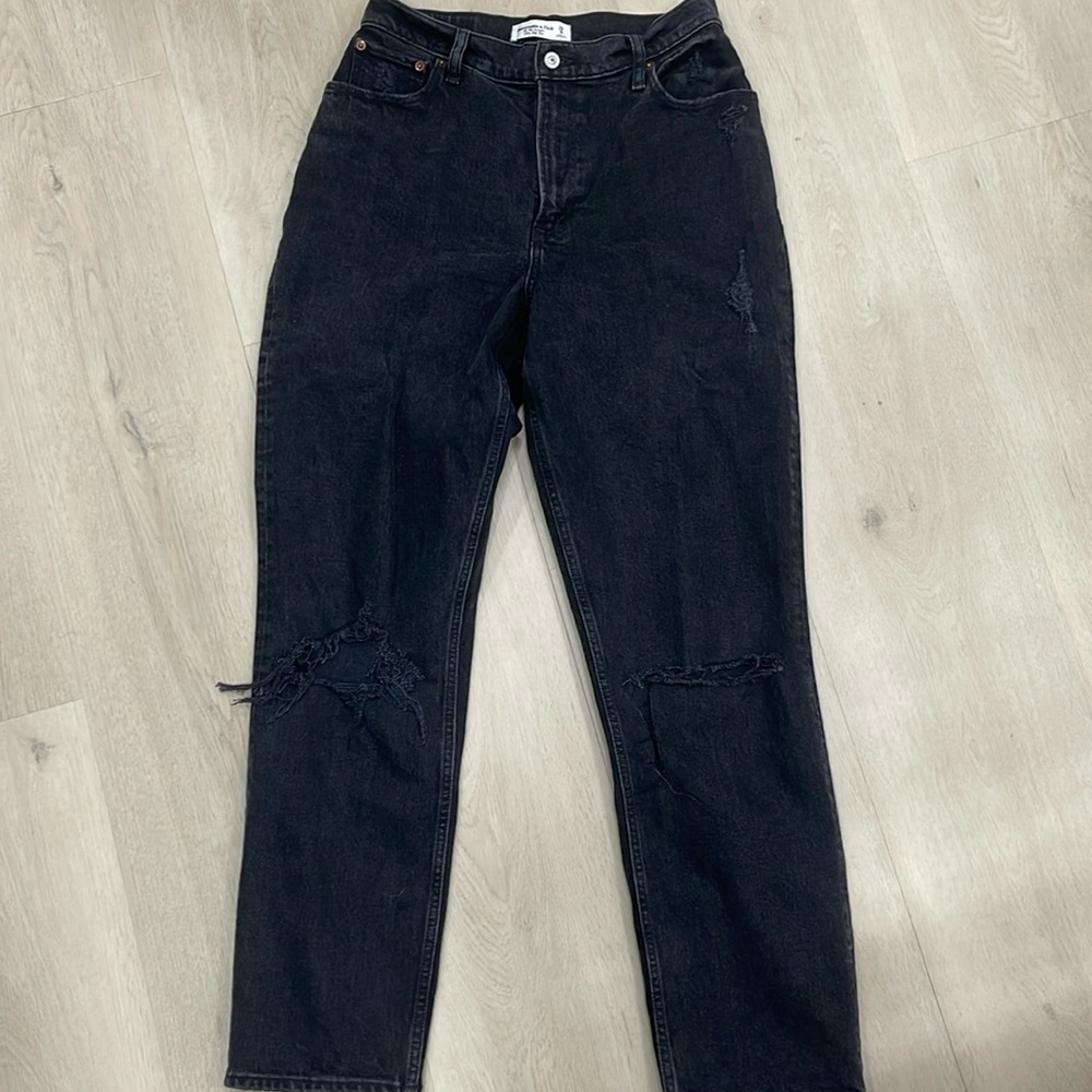 Abercrombie & Fitch curve love ultra high rise 90s jeans